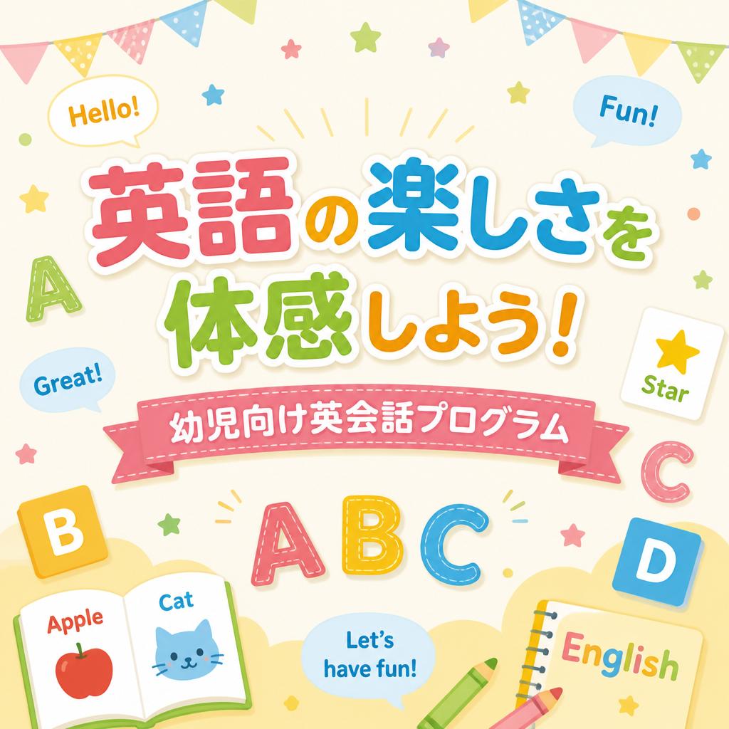 英語の楽しさを体感しよう！幼児向け英会話プログラム