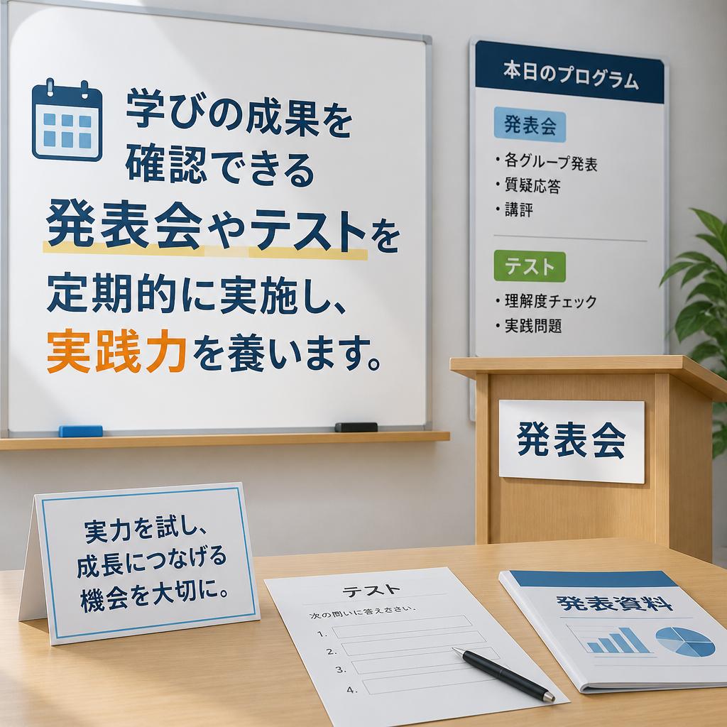 定期的な成果発表の機会