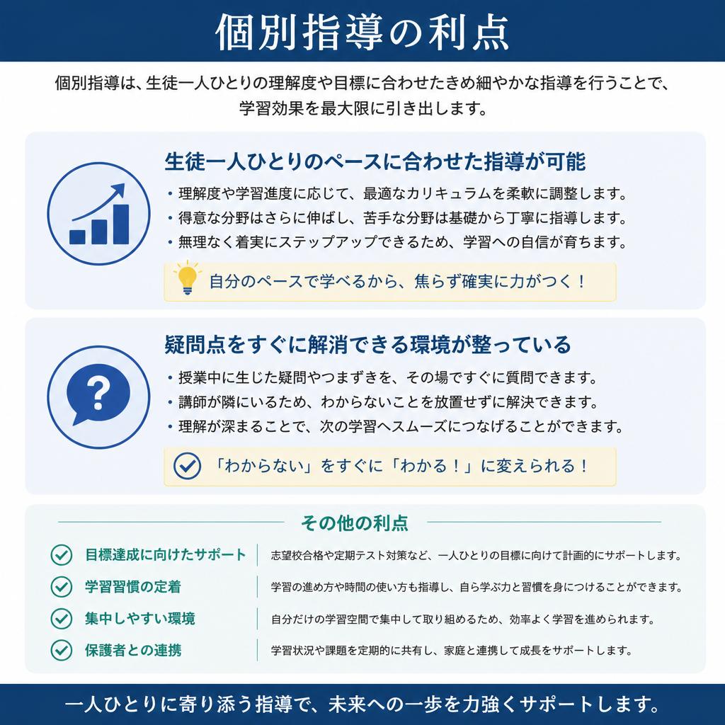 マンツーマン指導のメリット