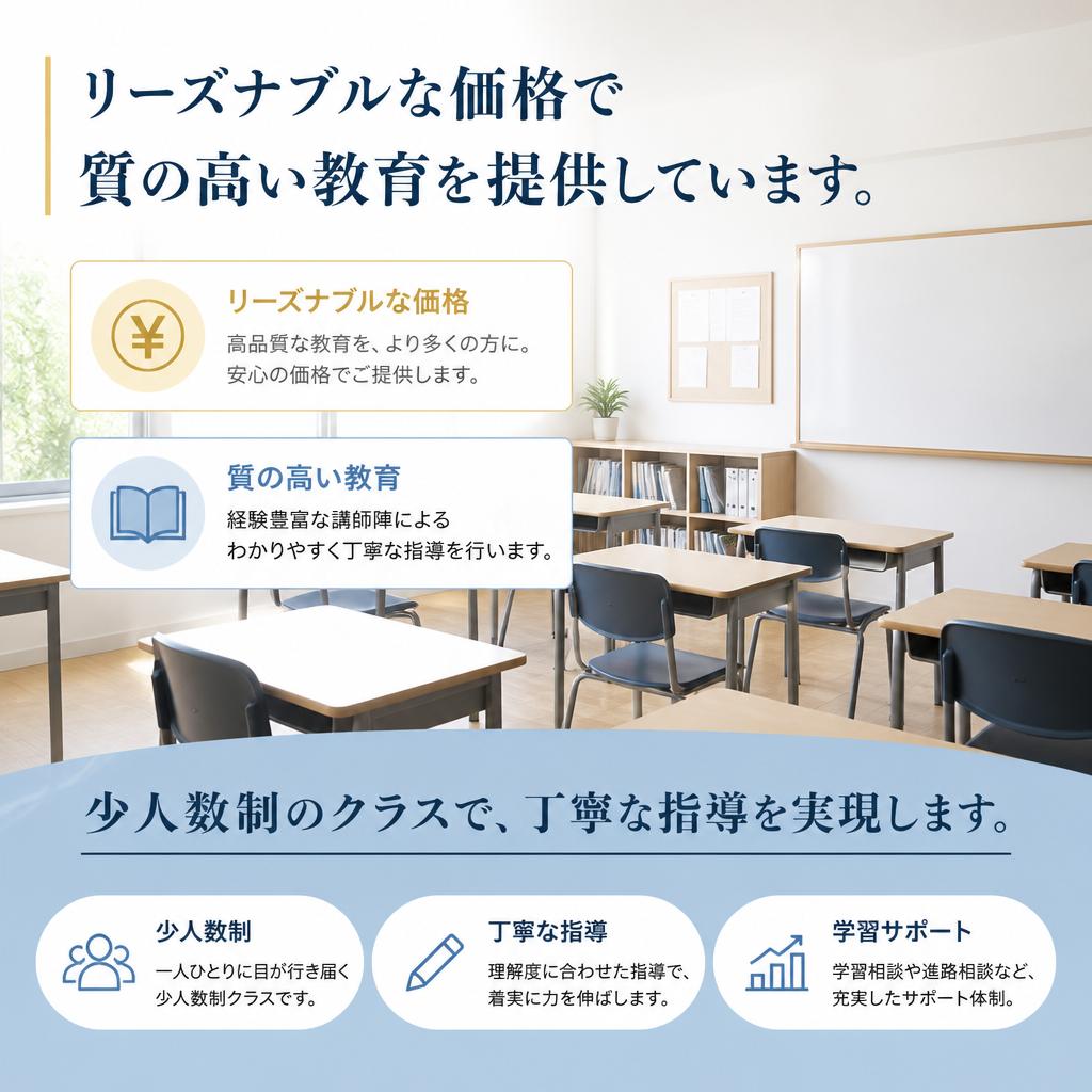 コストパフォーマンスの高い料金設定