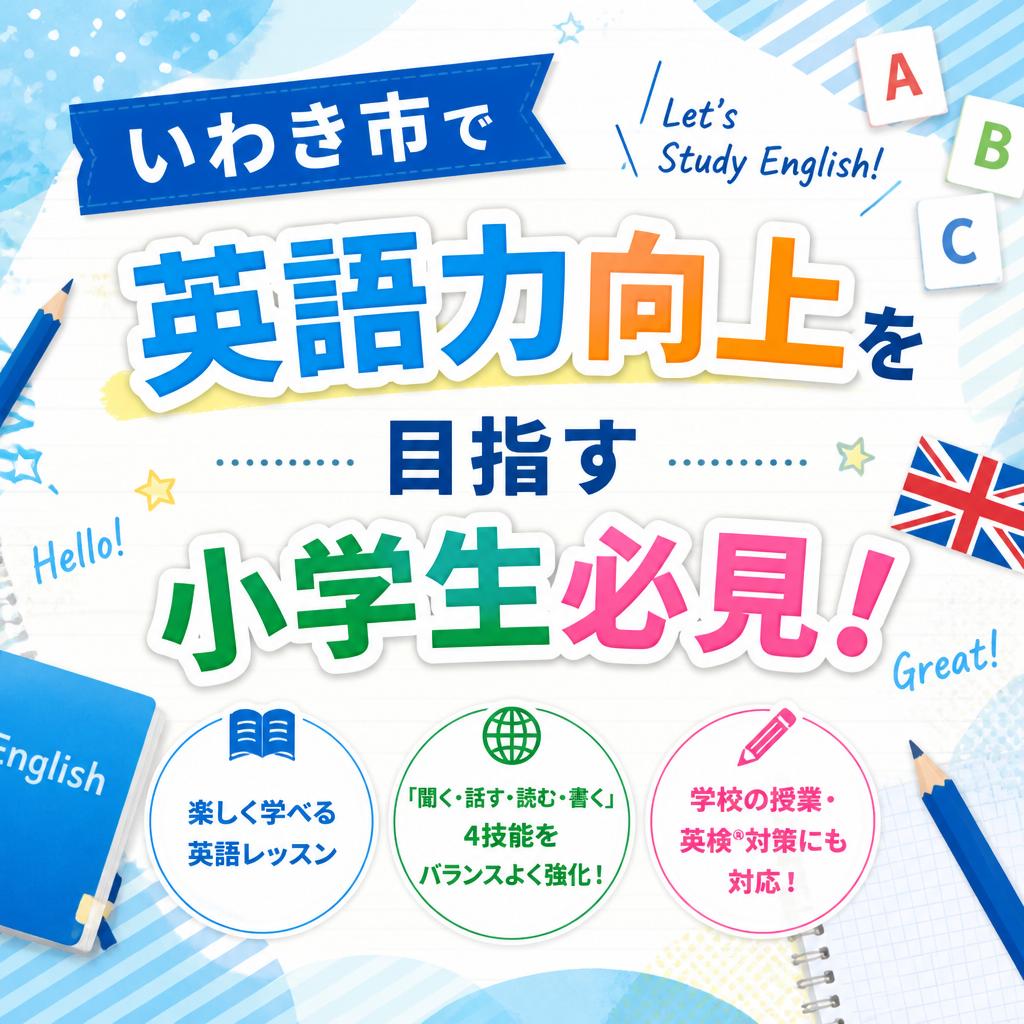 いわき市で英語力向上を目指す小学生必見！