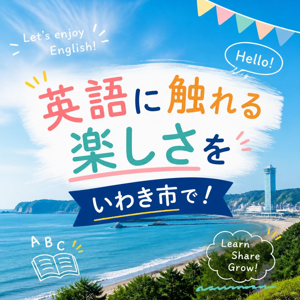 英語に触れる楽しさをいわき市で！