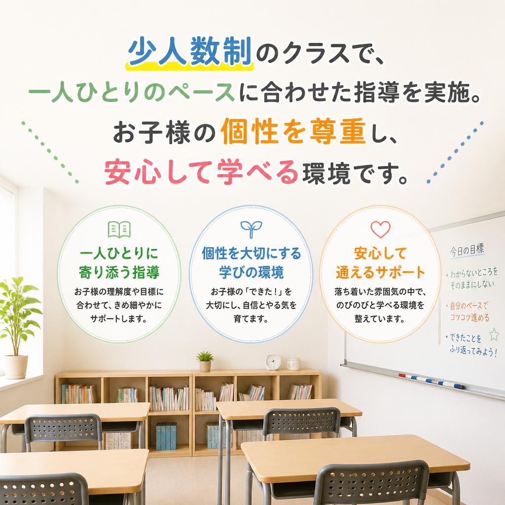 個別にサポートするカリキュラム