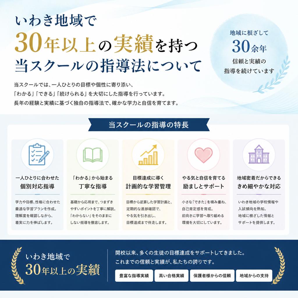 実績ある指導法