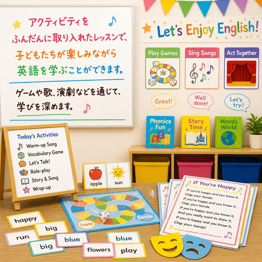 遊びを取り入れた楽しいレッスン