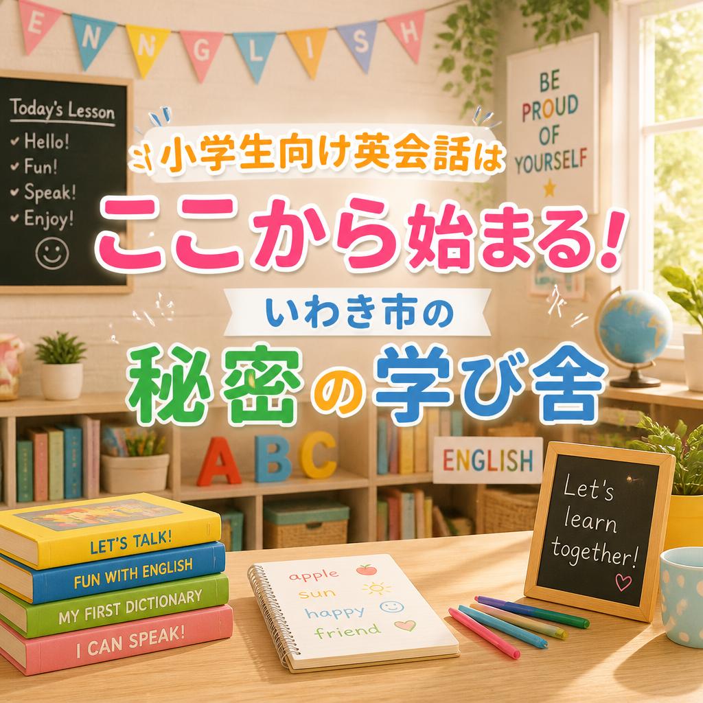 小学生向け英会話はここから始まる！いわき市の秘密の学び舎