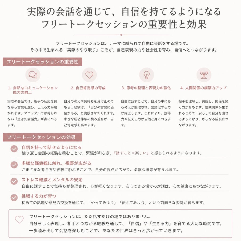 リアルなフリートーク体験