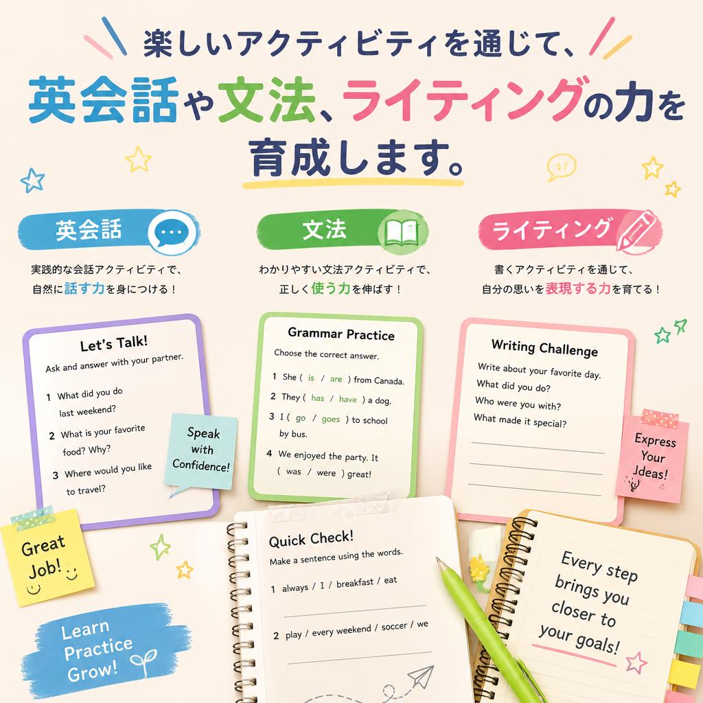 小学生向けのカリキュラムのご紹介