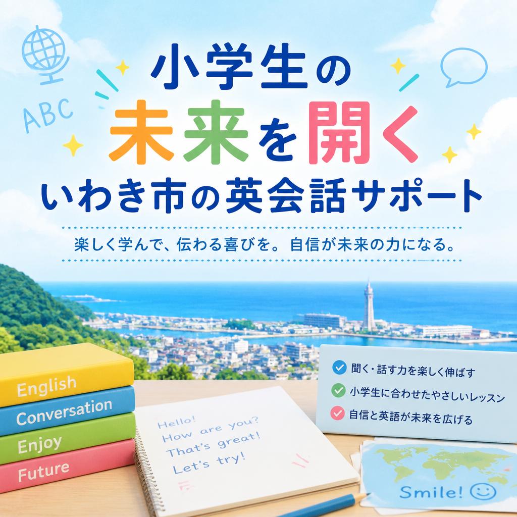 小学生の未来を開く、いわき市の英会話サポート