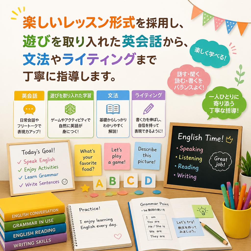 英会話スキルを楽しく習得！