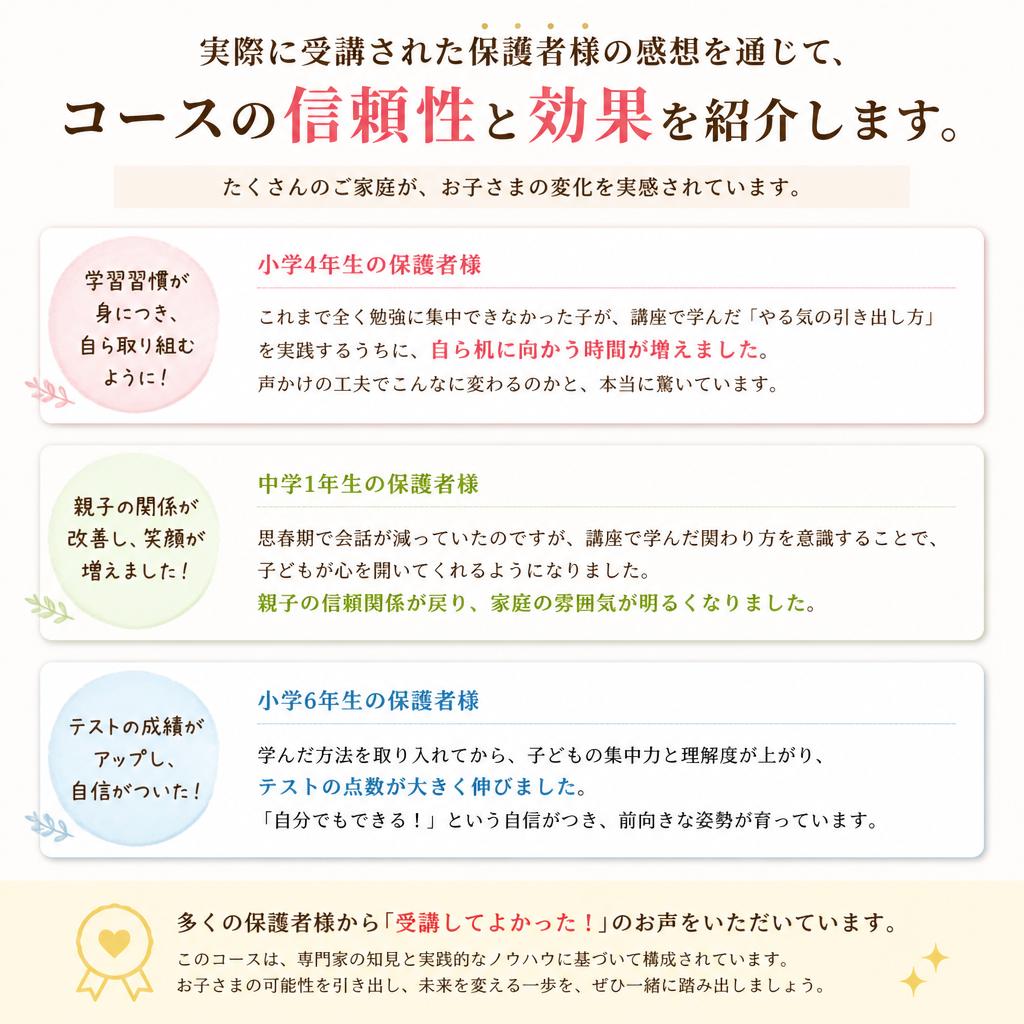 保護者の声