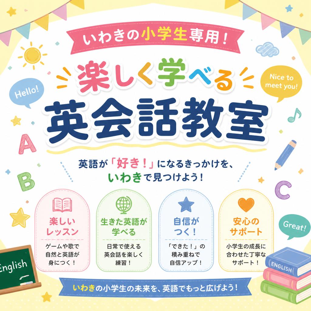 いわきの小学生専用！楽しく学べる英会話教室