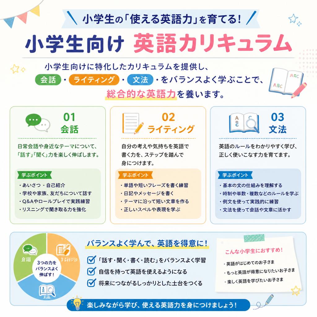 小学生向けのポイント