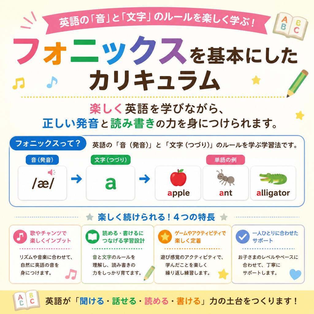 フォニックスで育つ基礎力