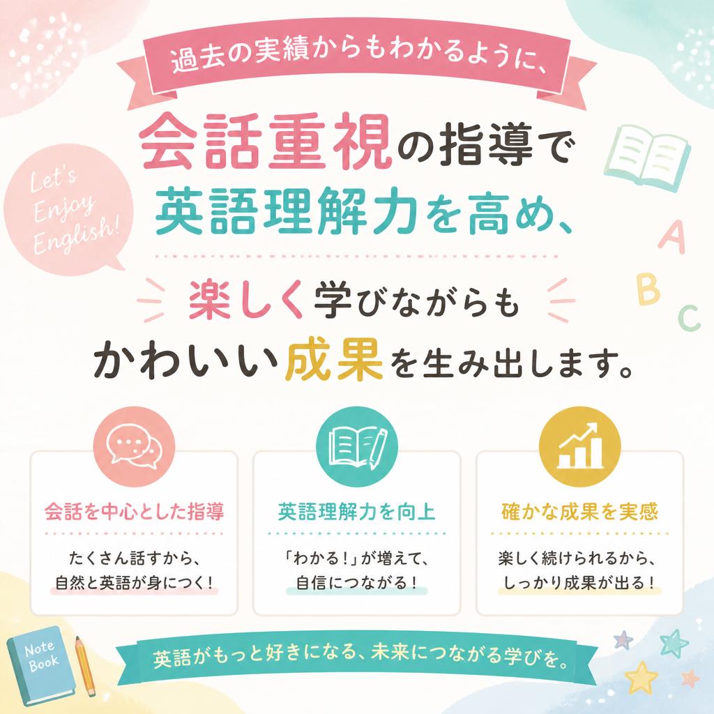 成果を実感できる指導