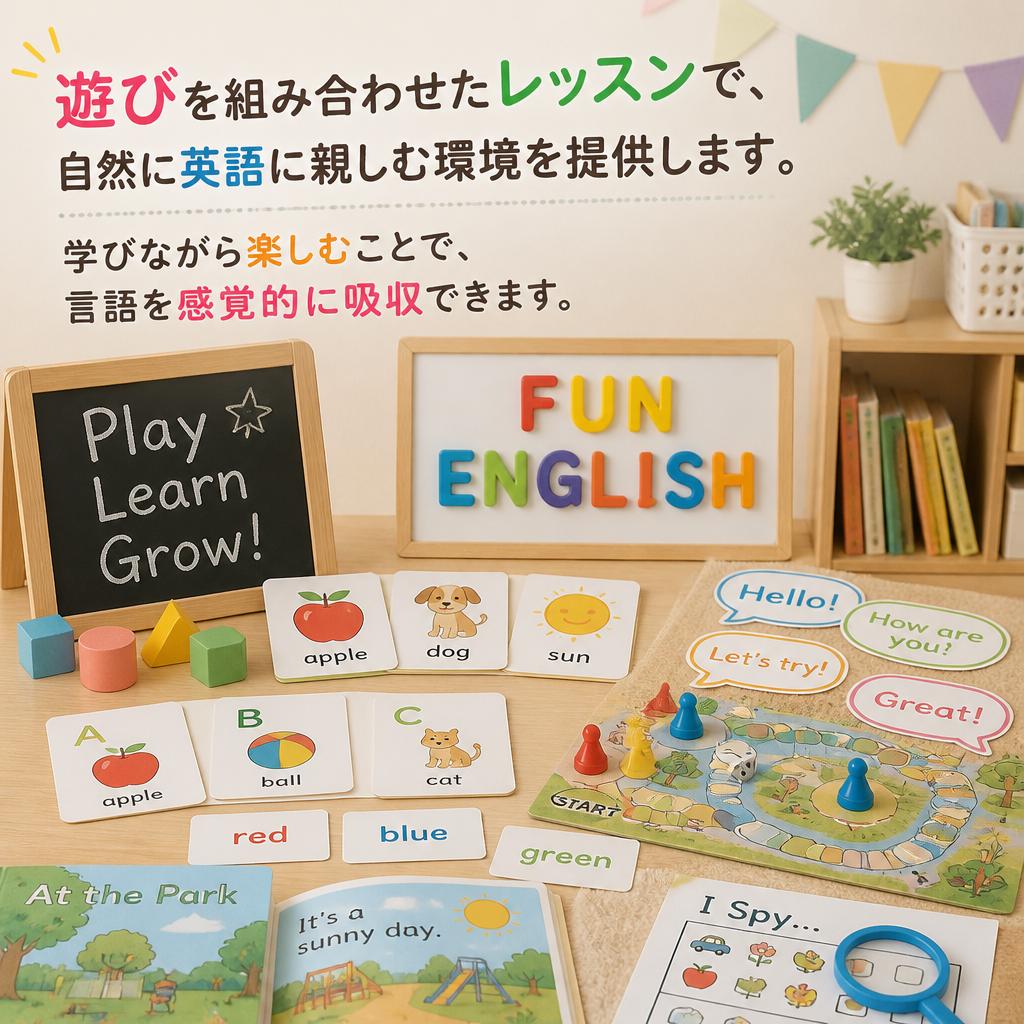 2. 楽しく遊びながら英語を身につける！