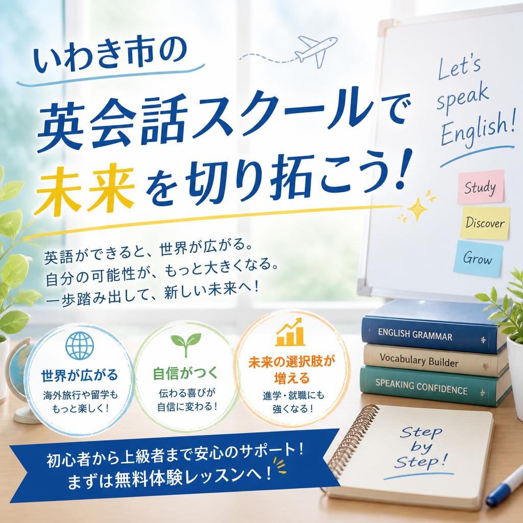 いわき市の英会話スクールで未来を切り拓こう！