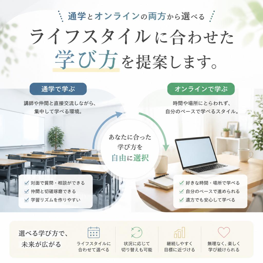 フレキシブルな学習スタイル