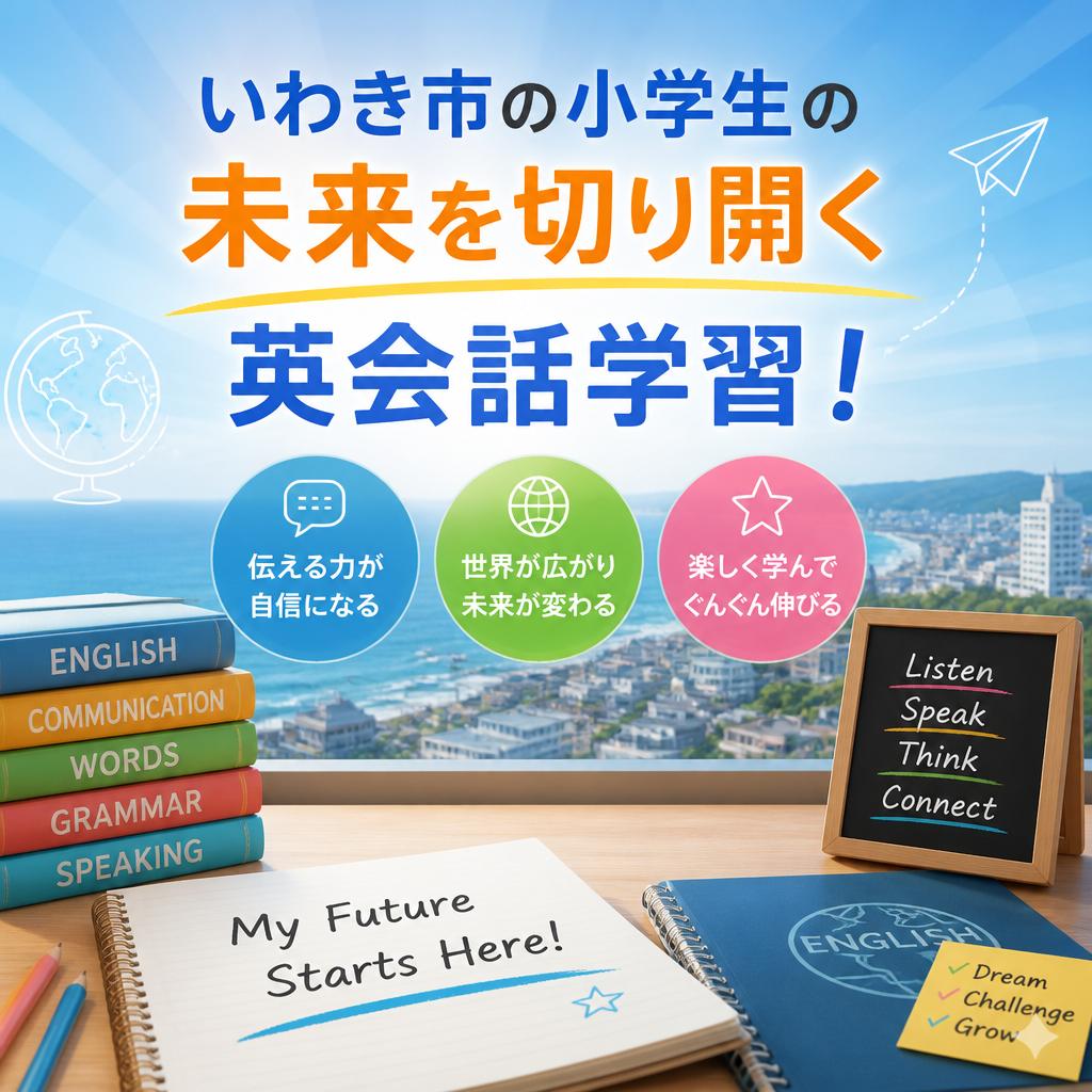 いわき市の小学生の未来を切り開く英会話学習！