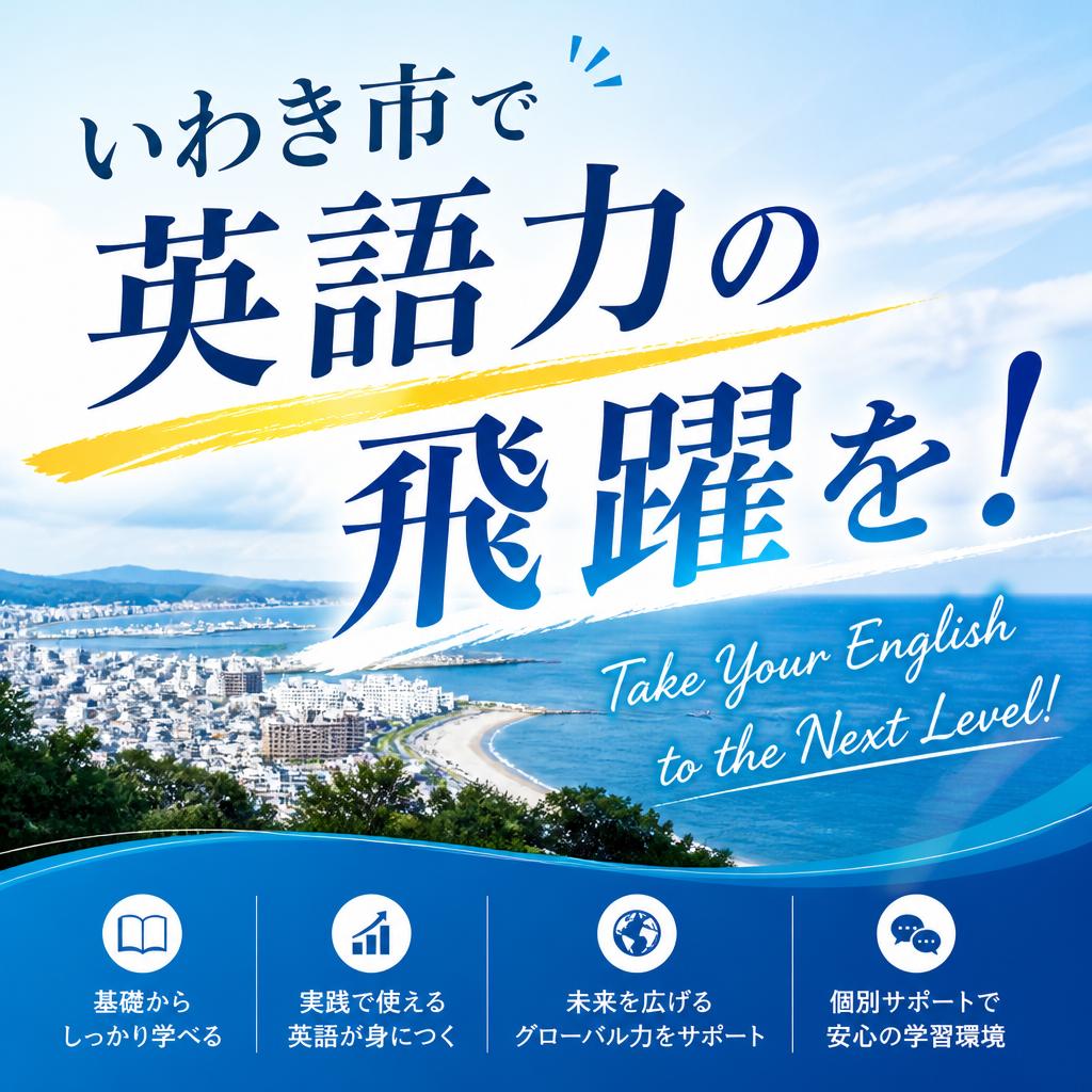 いわき市で英語力の飛躍を！