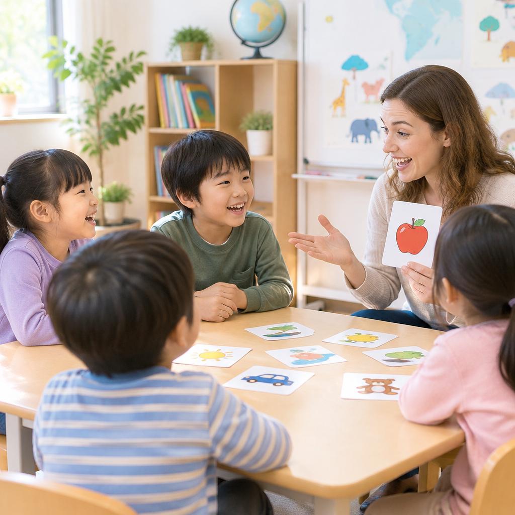 遊びながら話せる！笑顔が広がる英会話レッスン